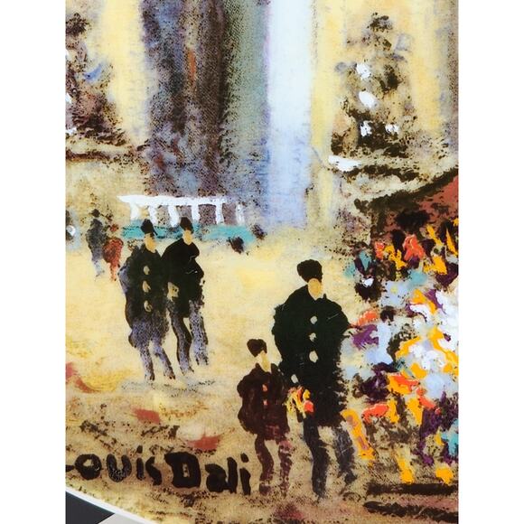 Plate Wall Decor Limoges Arc De Triomphe Paris Porcelain France 8 1/2" Vintage - Picture 4 of 13